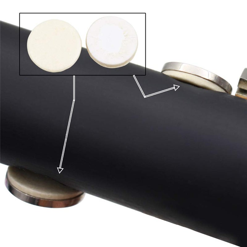 Comidox 17pcs/Set Clarinet Leather Pads for Exquisite Wind Instrument Replacement Accessories 2Sets - Image 4
